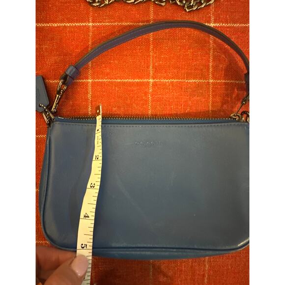 Coach Blue Crossbody or Handheld Purse - Picture 7 of 8